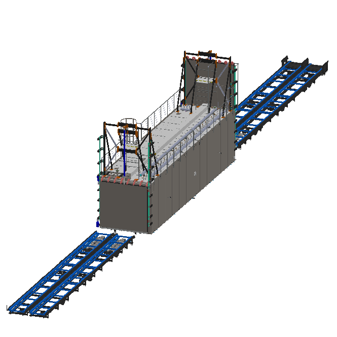 Sistema de carga y descarga de palés